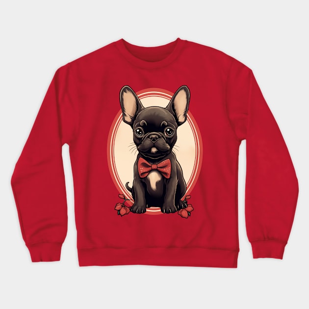 French Bulldog Tattoo Crewneck Sweatshirt by JunkyDotCom
